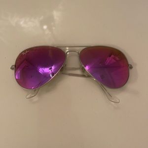 Hot pink lens ray ban glasses